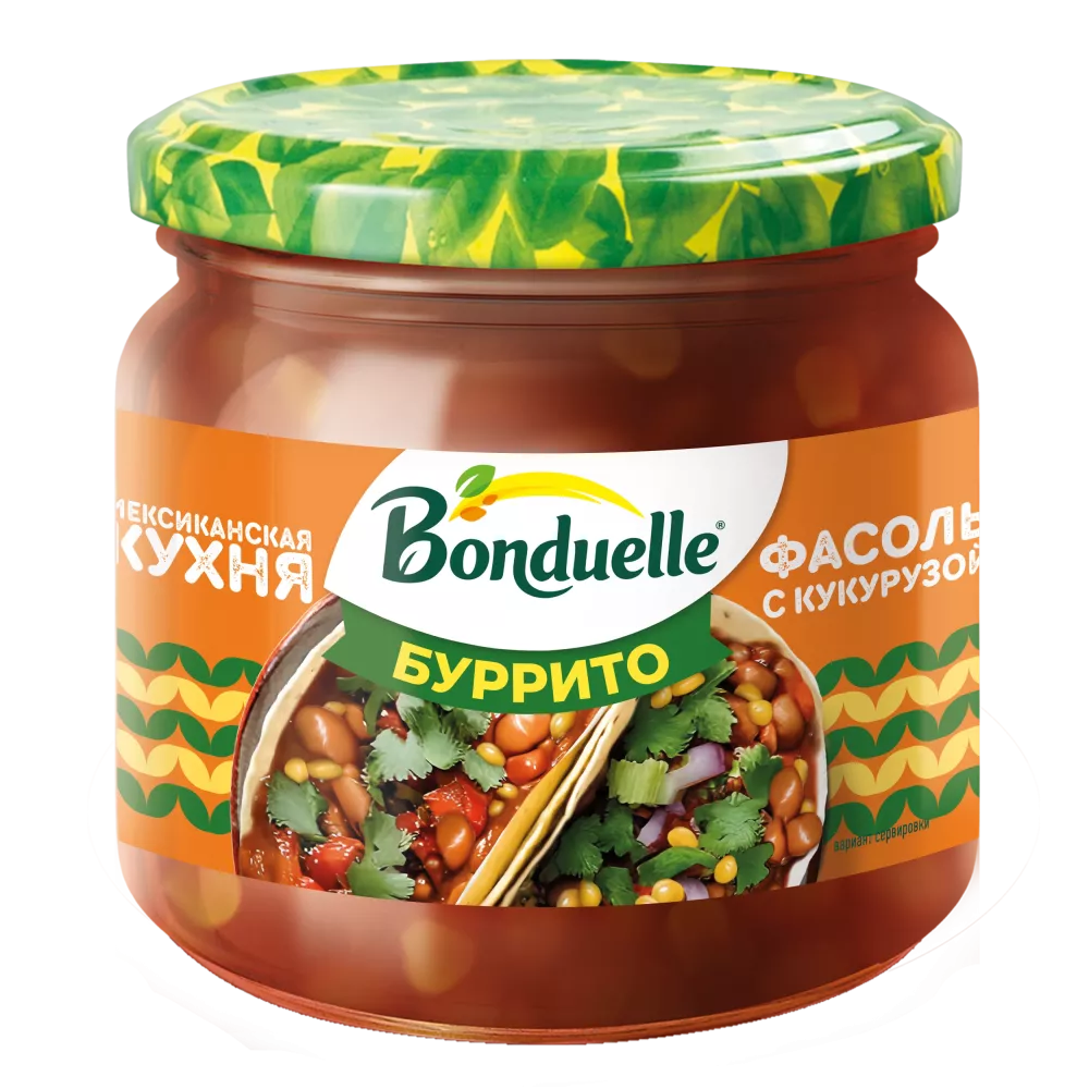 Lobya qırmızı qarğıdalı ilə meksikasayağı "Buritto" sousunda 350 ml