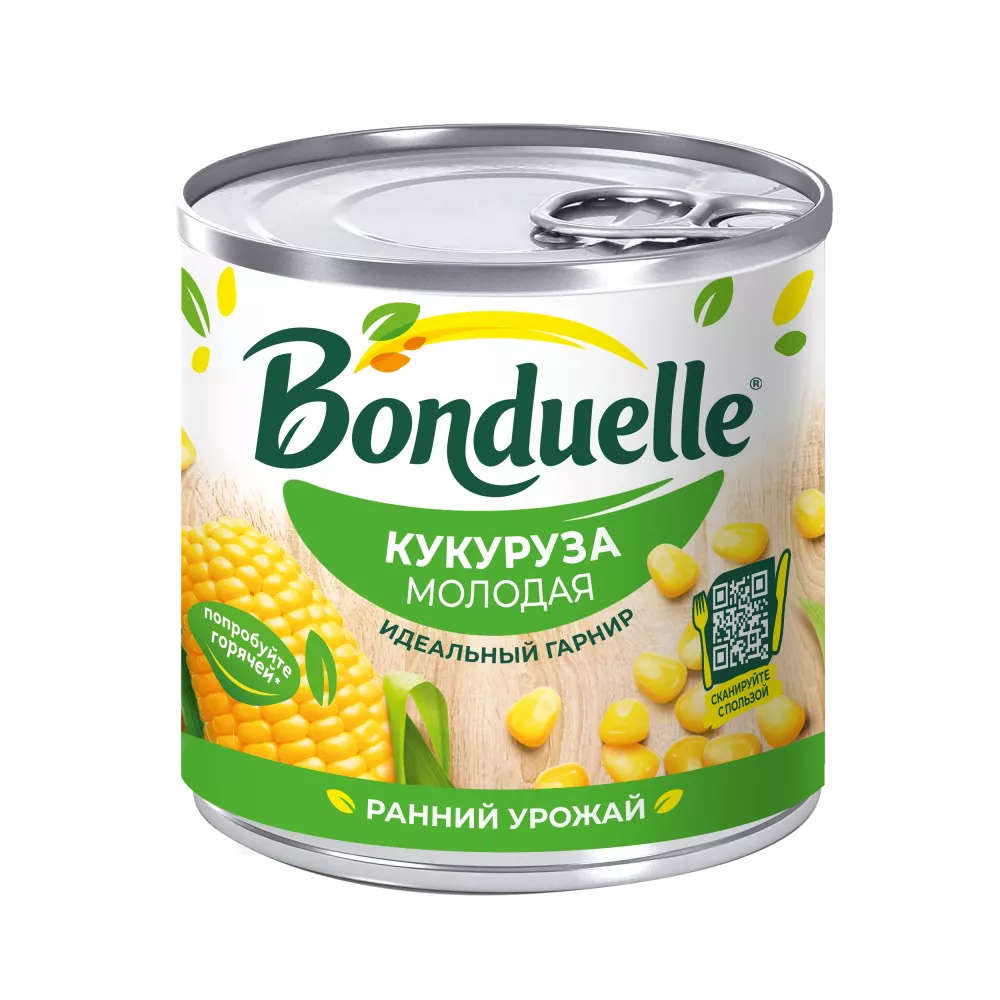 Qarğıdalı konservləşdirilmiş Bonduelle, cavan, 170 q