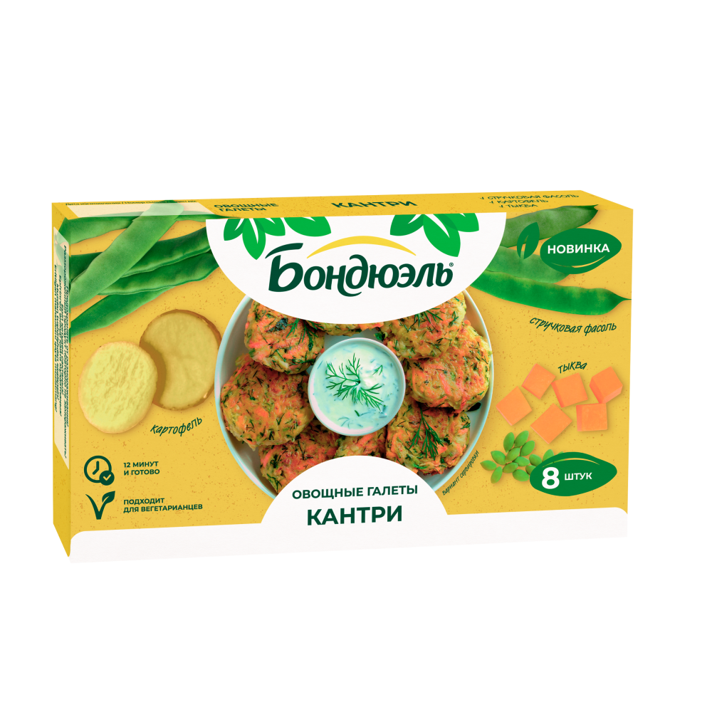 Галеты овощные Бондюэль Кантри, 300 г