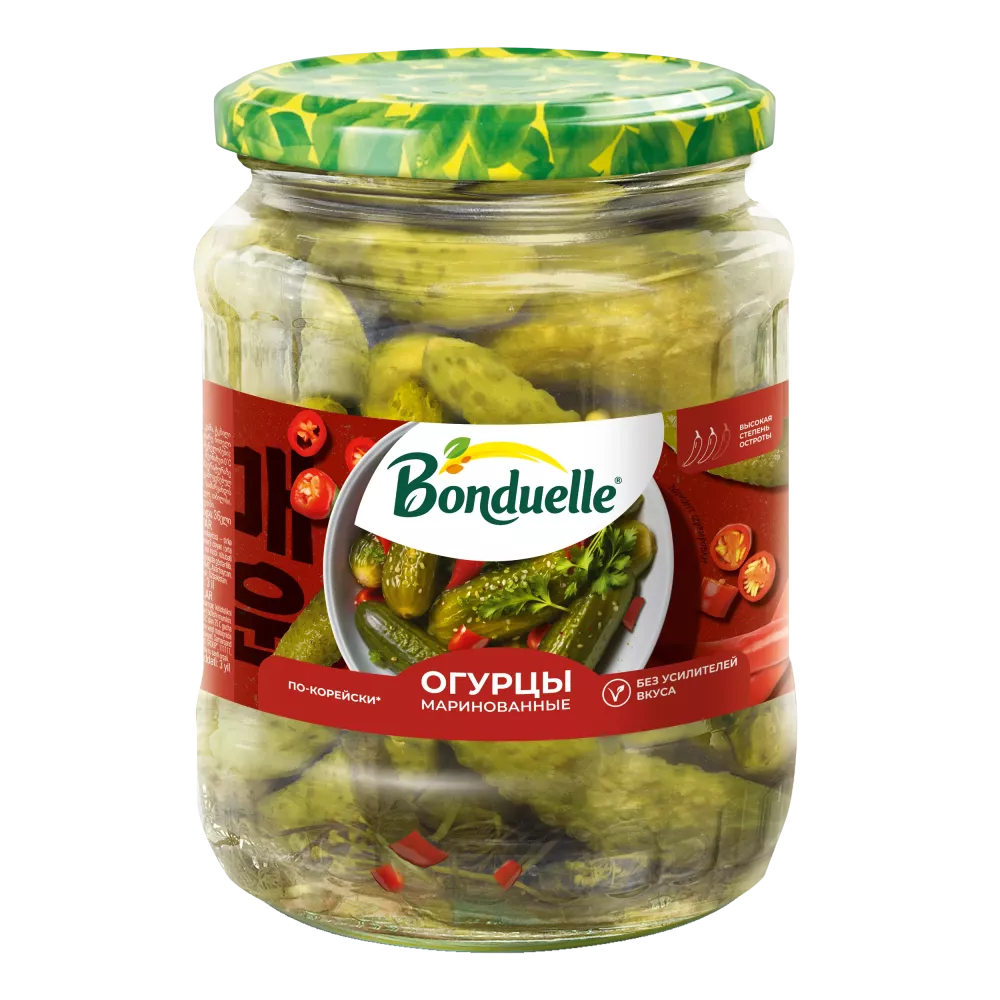 Bonduelle Marinada qoyulmuş xiyar koreyasayağı 720 ml