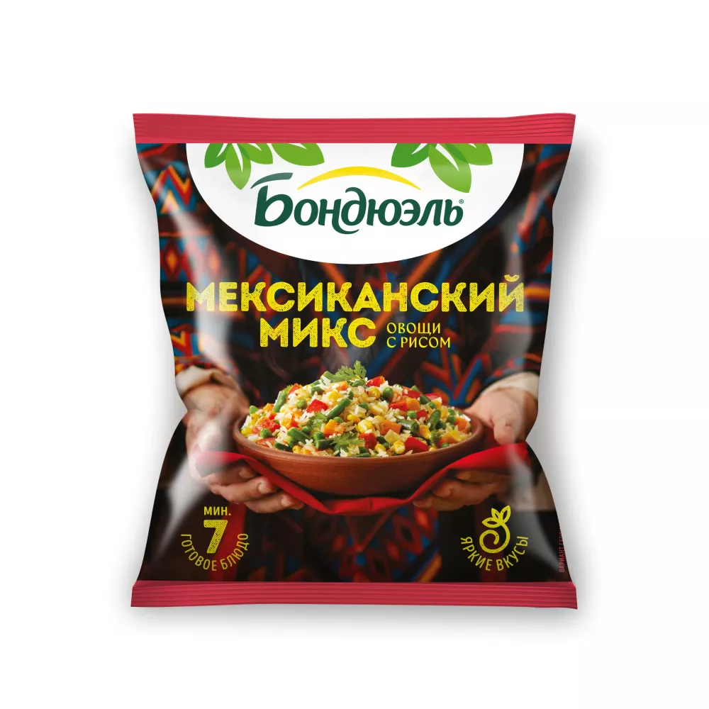 Meksikasayağı qarışıq Bonduelle, dondurulmuş, 400 q