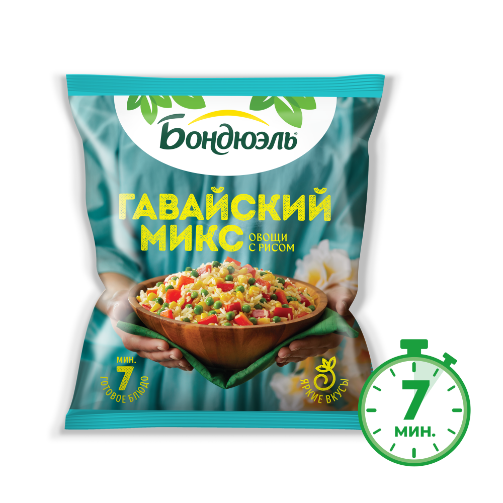 Гавайская смесь Бондюэль, замороженная, 400 г