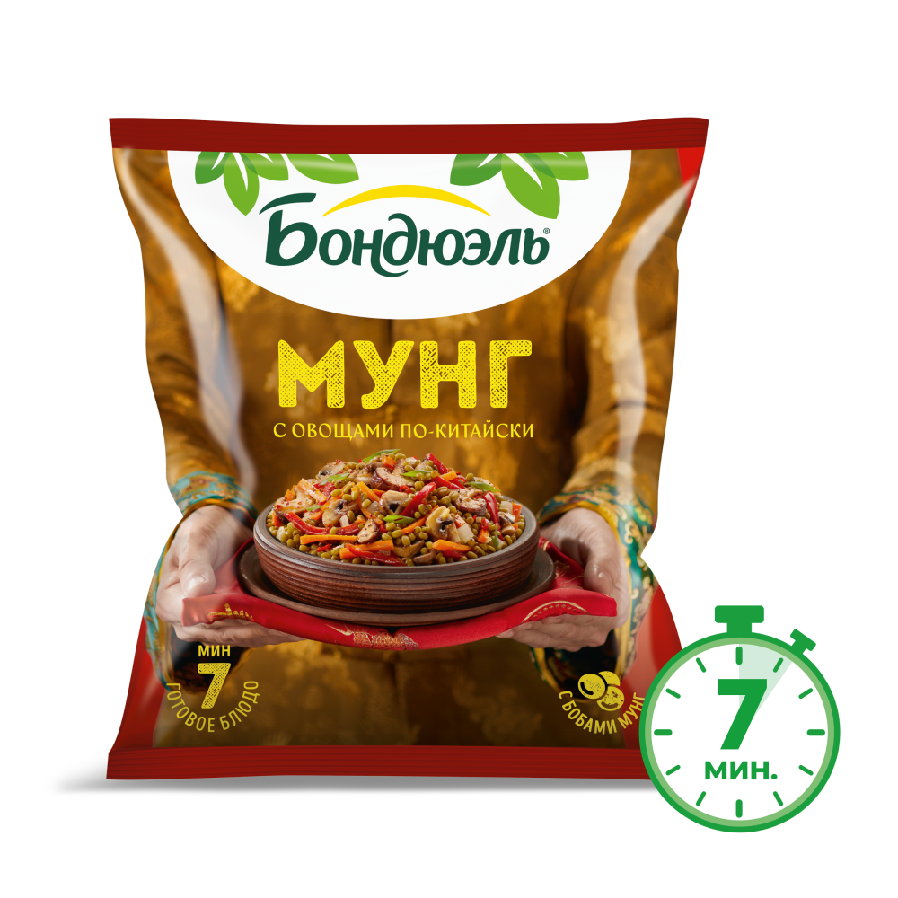 Овощи Бондюэль Мунг по-китайски, смесь замороженная, 400 г