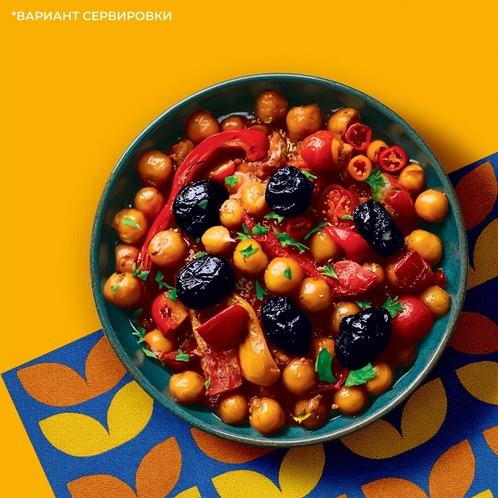 Bonduelle Нут в соусе с черносливом "Тажин" 350 мл