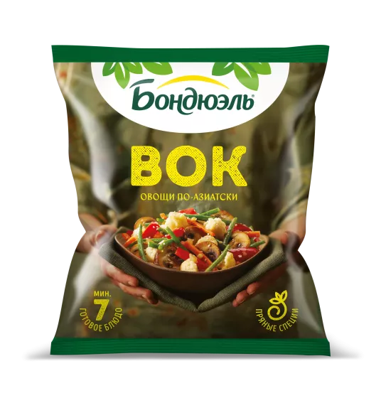 Tərəvəzlər Bonduelle Asiyasayağı vok, dondurulmuş qarışıq, 400 q