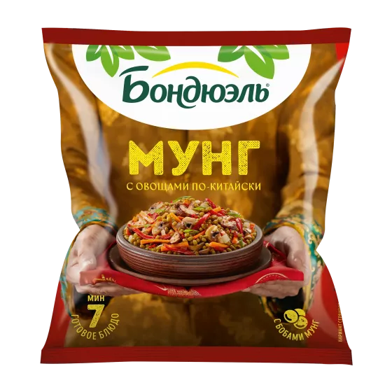 Tərəvəzlər Bonduelle Çinsayağı munq, dondurulmuş qarışıq, 400 q