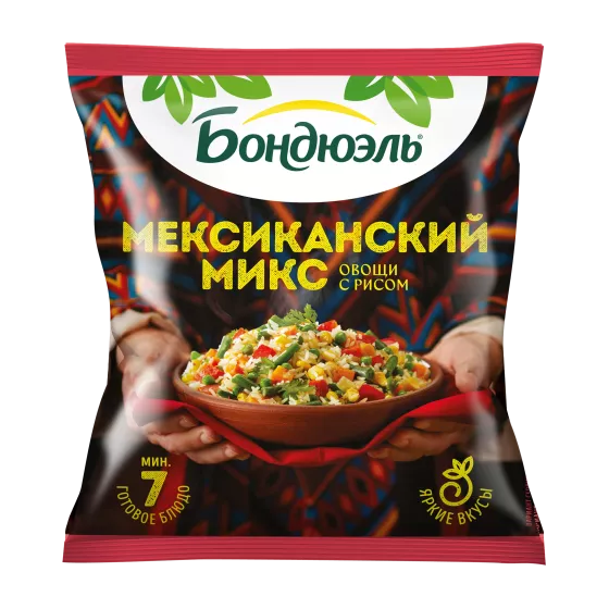 Meksikasayağı qarışıq Bonduelle, dondurulmuş, 400 q