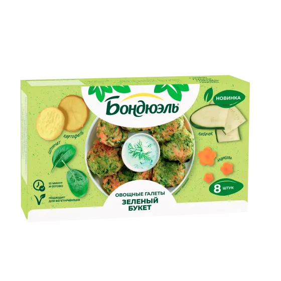 Qaletlər tərəvəzli Bonduelle Yaşıl dəstə, 300 q