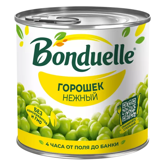 Noxud konservləşdirilmiş Bonduelle, zərif, 400 q