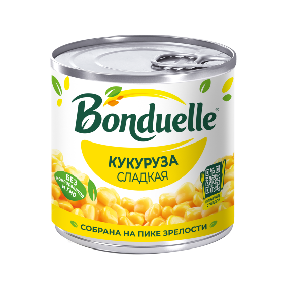 Qarğıdalı konservləşdirilmiş Bonduelle, şirin, 170 q