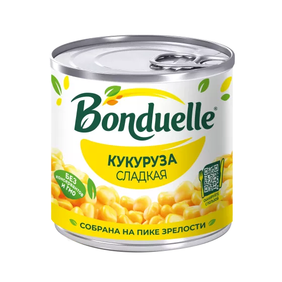 Кукуруза консервированная Bonduelle, сладкая, 170 г