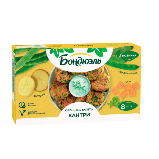 Галеты овощные Бондюэль Кантри, 300 г