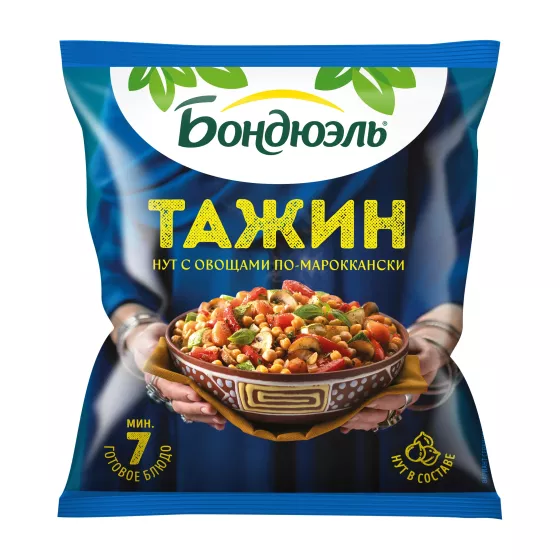 Tərəvəzlər Bonduelle Mərakeşsayağı tajin, dondurulmuş qarışıq, 400 q