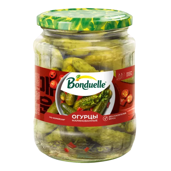 Bonduelle Marinada qoyulmuş xiyar koreyasayağı 720 ml